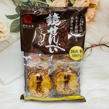 日本 酒田米菓 鏡仙貝 國產米 芝麻風味/醬油風味 兩款供選