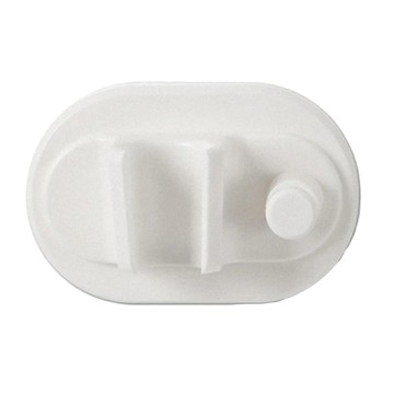 FaSoLa 多用途免打孔壁掛式帶掛鉤花灑支架 ABS材質  白色  2組