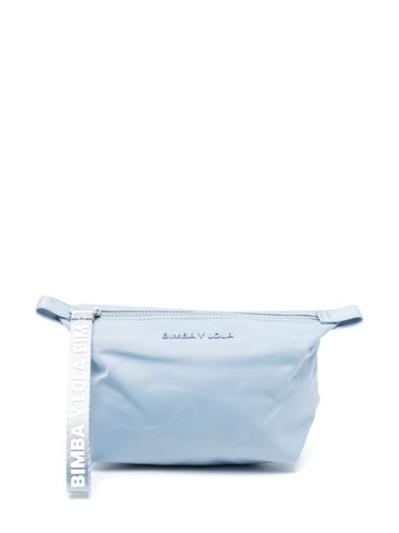 Bimba y Lola - logo-print make-up bag - women - Polyester/Polyamide - One Size - Blue