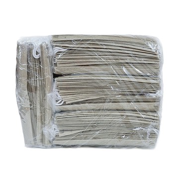 咪咪購物 彩色平面口罩 成人口罩 一次性口罩 防塵口罩  燕麥卡  50片  4包