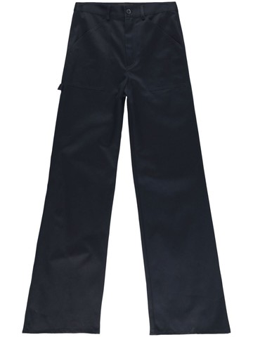 Nili Lotan - Quentin wide-leg cotton trousers - women - Cotton - 2 - Blue