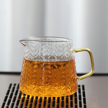 公道杯加厚玻璃耐熱透明泡茶過濾功夫茶具配件茶海分茶器茶漏套裝