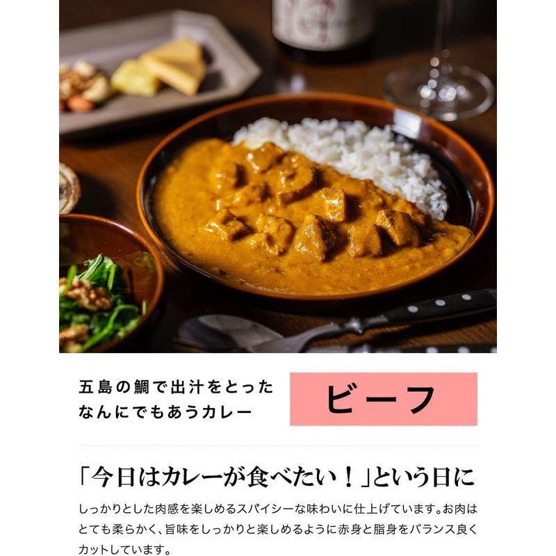 ごと 五島の鯛で出汁をとったなんにでもあうカレー 5種セット(プレーン・チキン・ビーフ・チーズ・ポーク) 福さ屋 辛子明太子