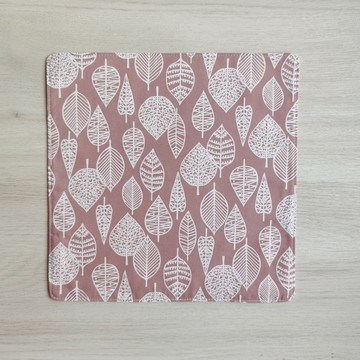 台灣純棉手帕=霜葉靜語=深粉紅(共4色)