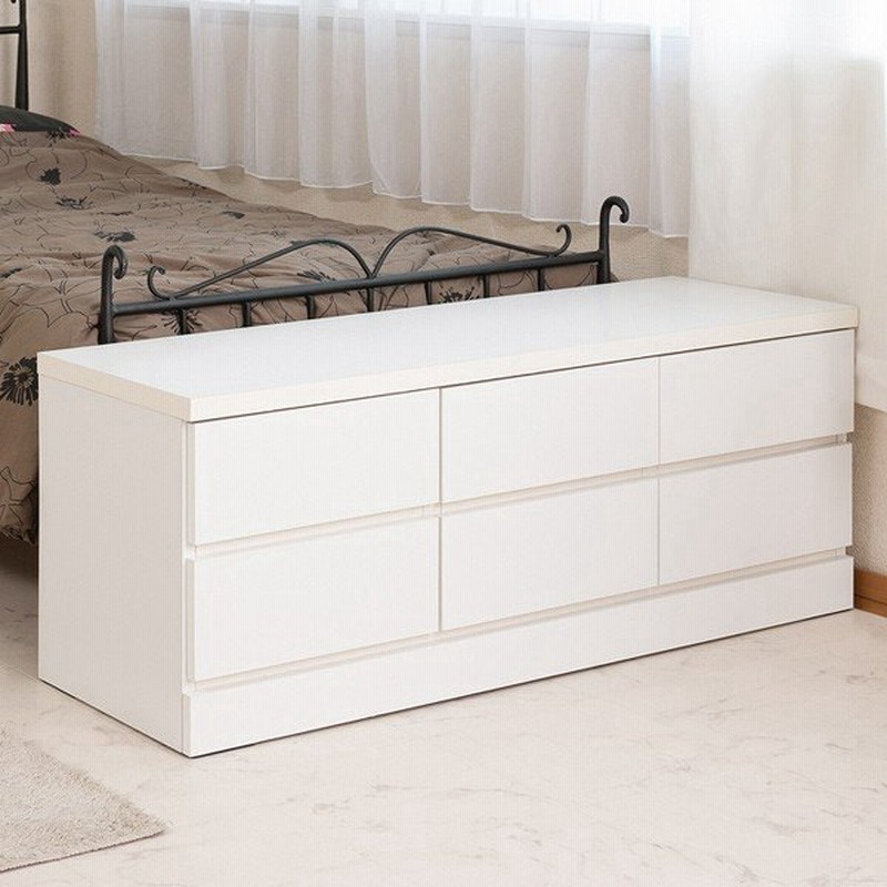 ベンチチェスト 2段 ローチェスト シンプル ホワイト 幅119 5ｃｍ チェスト タンス 完成品 通販 Lineポイント最大0 5 Get Lineショッピング