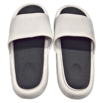 寢室安居 4.0厚底拖鞋 44~45  白黑色