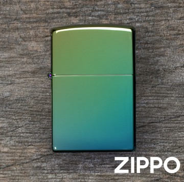 【ZIPPO】ZIPPO 49191 藍綠冰(素面)防風打火機