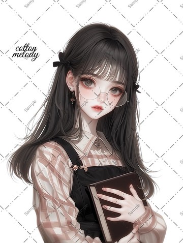 original sticker no.787 人物貼紙 原創貼紙 人物貼紙 女孩貼紙 原創人物貼紙