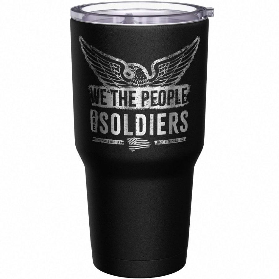 We the People Holsters We The People Are Soldiers ステンレススチール 30オンス トラベルマグ 