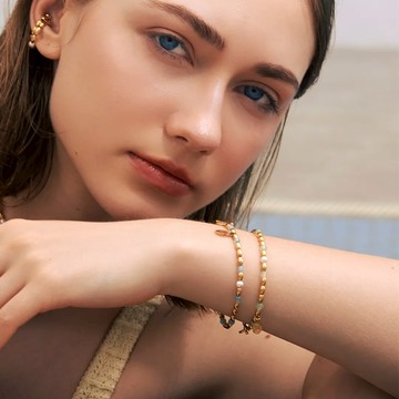 ME30 ChuME - POP 串珠手鍊 綠東陵