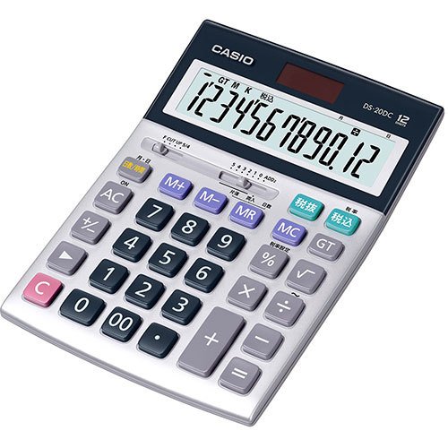 カシオ計算機 CASIO 実務電卓(日数時間計算タイプ) デスクタイプ12桁 DS-20DC-N [▲][AS]