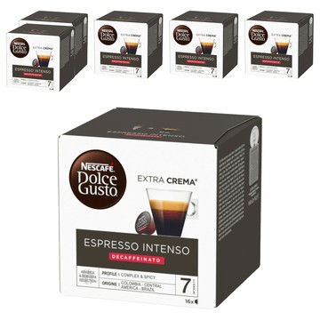 NESCAFE 雀巢咖啡 Dolce Gusto 多趣酷思 中度烘焙濃咖啡膠囊 低咖啡因  6.2g  16個裝  6組