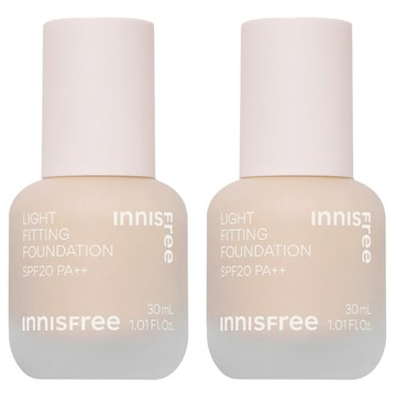 INNISFREE 台灣公司貨 輕薄透服貼粉底液 SPF20 PA++ 30ml  2瓶  23N