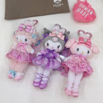 SANRIO STYLE UP 夢幻芭蕾系列 長腿 吊飾 愛心釦環 絨毛 日本