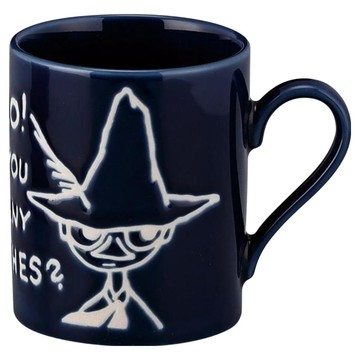 MOOMIN 嚕嚕米 陶瓷馬克杯 320ml  深藍色  1個
