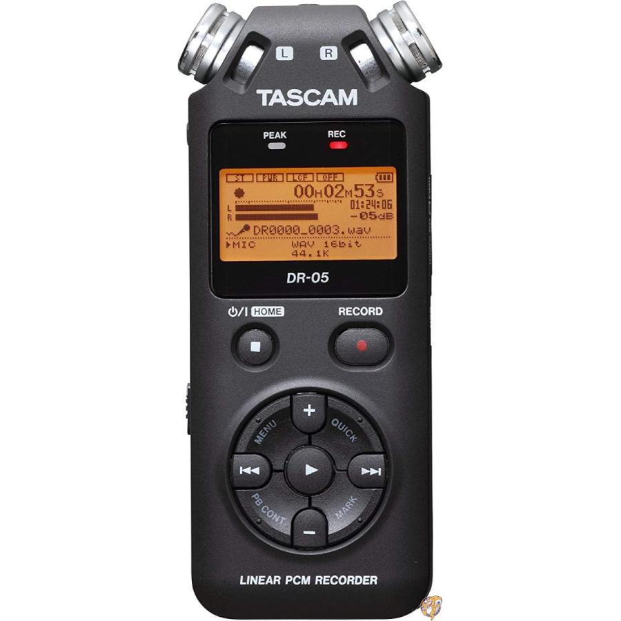 TASCAM リニアPCMレコーダー ブラック DR-05 送料無料