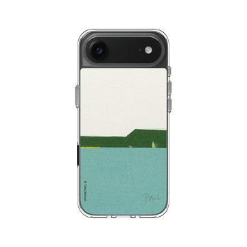 iPhone Air Clear Case（相機按鈕） 透明 - Taku Bannai 坂内拓 - Jet cloud｜綠坡