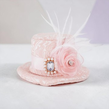 Georgiana (1-Powdered Rose Brocade) | Pet Hat