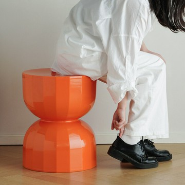 【含稅/免運】 創意北歐計時沙漏邊幾角幾設計師沙發茶幾小戶型家用網紅換鞋矮凳