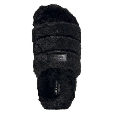 【下殺】Adidas 女鞋 拖鞋 絨毛 厚底 ADILETTE 黑【運動世界】IF3964