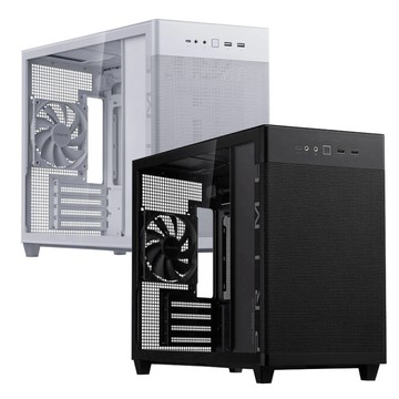 【享最高折300】ASUS 華碩 Prime AP201  MicroATX 白色/黑色 鋼玻側透版機殼