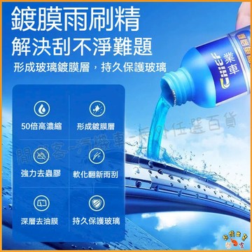 隔日到貨🚢玻璃爽油膜去除劑 前擋風玻璃強力去污油膜凈 鍍膜型雨刷精 玻璃油膜去除劑 雨刷精 油膜去除 強力去污