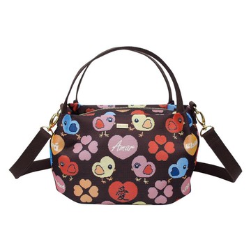 南瓜斜背包 手提 / 防潑水 平織緹花 小心雞