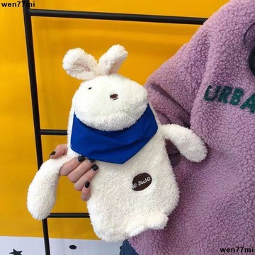 超實惠臘 熱水袋 暖手袋軟妹冬季卡通超萌兔子注水熱水袋可愛毛絨學生便爆暖手寶男女