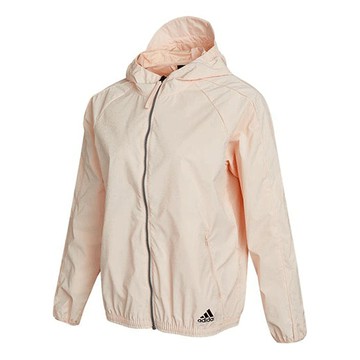 (WMNS) adidas Sports Woven Zipper Hooded Long Sleeves Pink Jacket