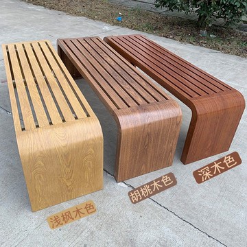 庭院休閒桌椅 全鐵藝長條凳公園椅戶外長椅庭院不銹鋼休閑靠背座椅商休閑排椅LL0092公司貨