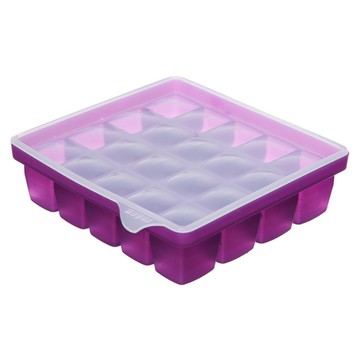 Silipot 20格矽膠製冰盒  140 x 135 x 45mm  紫色  1個
