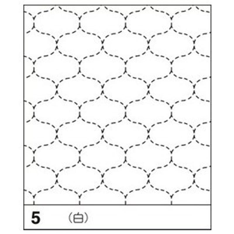 刺し子 花ふきん 布パック オリムパス 干網 白 伝統柄 図案 5 通販 LINEポイント最大GET | LINEショッピング