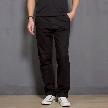 日韓酷炫時尚 | 韓版基本款 | 耐穿純棉男褲 | 美式休閒風街頭風 | 不分季節 黑色XL-23061XL-BK