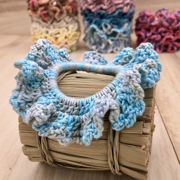 髮圈 - 彩色髮帶和鬆緊帶 - 鉤針編織髮飾