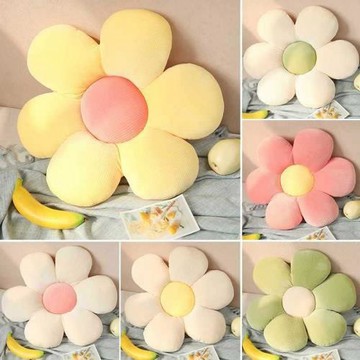 ✅小雛菊太陽花坐墊榻榻米花朵抱枕車用椅墊子北歐風ins辦公室靠