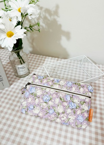 拾光系列零錢包/萬用包/拉鍊收納包/浪漫花園款