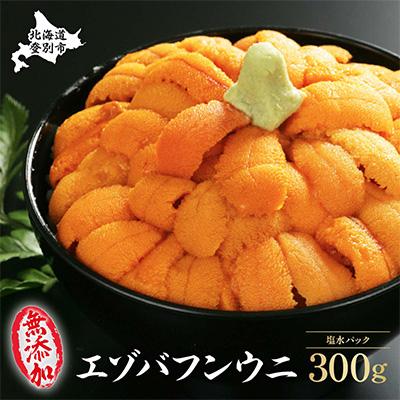 ふるさと納税 登別市 無添加 塩水蝦夷ばふんうに 100g×3p