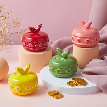 |現貨|聖誕禮物-龍心大悅 馬卡龍迷你撲滿 | 2024龍年新年禮盒