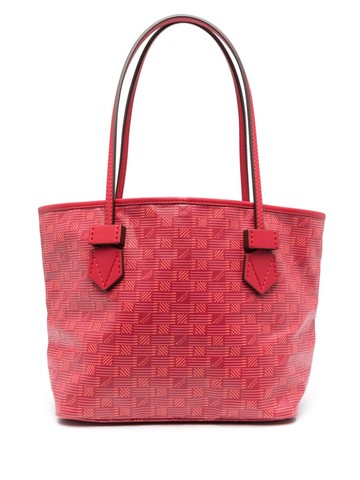 Moreau - Saint Tropez monogram tote bag - women - Canvas/Canvas - One Size - Red