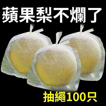 🥇金牌賣家 隔日達出💎自帶抽繩蘋果梨水果套袋防雨袋瓜果番石榴芭樂透氣專用袋水果束口紗網袋 水果套袋