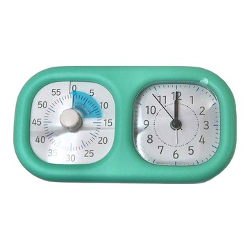 時鐘計時器 不附電池  淺藍色