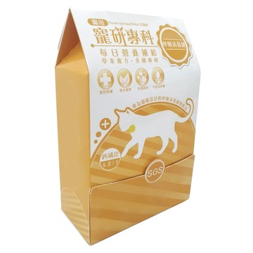 寵研專科 貓用每日營養補給 草本配方 花旗蔘成分  呼吸道保健  1盒  30包