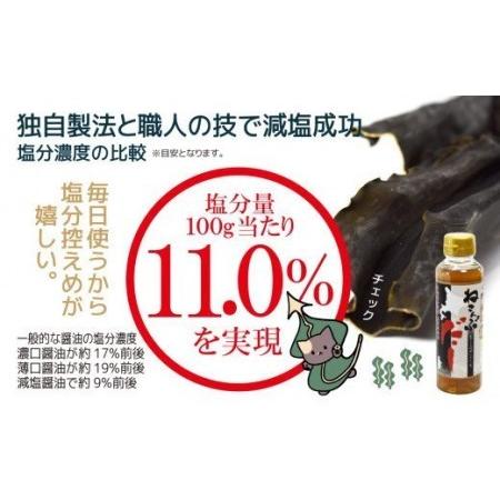 ふるさと納税 北海道函館市南茅部産仕様「ねこんぶだし」300ml×1箱（12本）[17554449] 北海道函館市