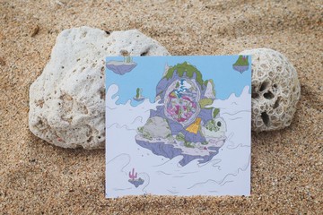 往前一看 發現新世界丨小琉球插畫明信片