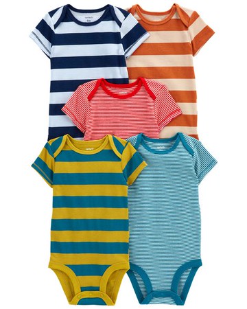 Baby 5-Pack Short-Sleeve Bodysuits