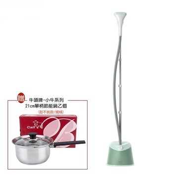 【PHILIPS 飛利浦】贈牛頭牌21公分節能鍋 直立式蒸氣掛燙機 STE1010