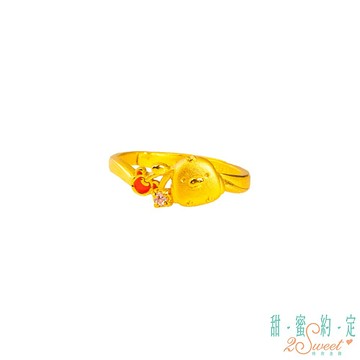 【甜蜜約定2SWEET】 糖漬櫻桃拉拉熊Rilakkuma黃金戒指