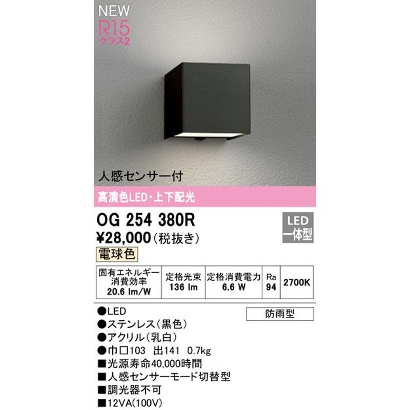 オーデリック LEDポーチライト OG254615R - 2