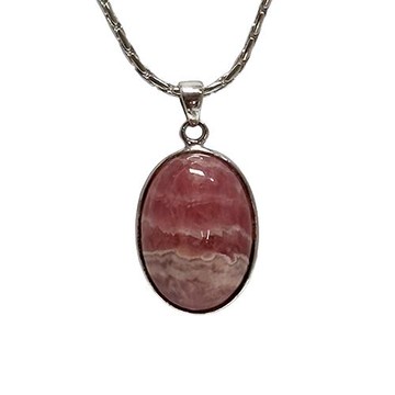 【喨喨飾品】紅紋石純銀墜飾 M100