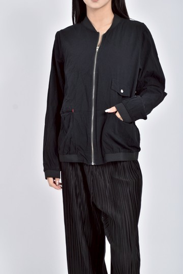 (M) 質感長袖黑色罩衫